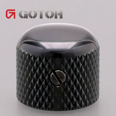 NEW (1) Gotoh VK3 Short Dome Knob for 6mm Pots (Import Guitar/Bass) - BLACK
